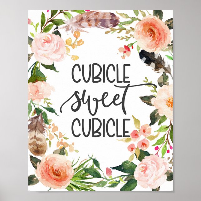 Cubículo dulce, decoración de oficina (Frente)