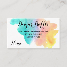 Cubierta acuática arcoiris salpicar tarjeta de can