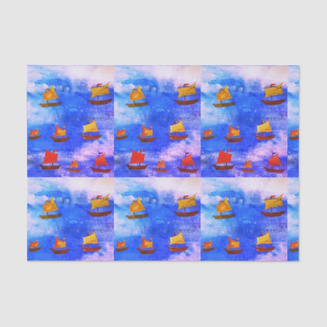 Cubierta acuática Blue Sea Personalizado Papel de  (Anverso)