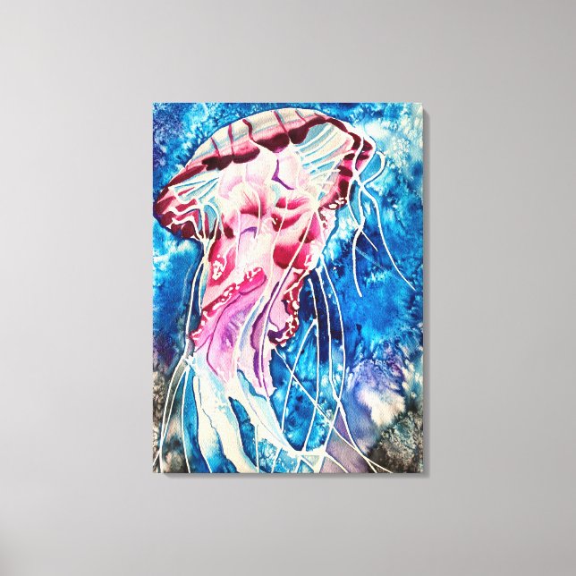 Cubierta acuática de gelatina arte oceánico (Anverso)