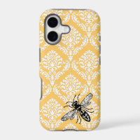 Cubierta amarilla del iPhone del avispón de la