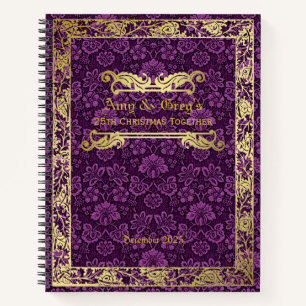 Cubierta clásica del libro Foliage de oro Purple 
