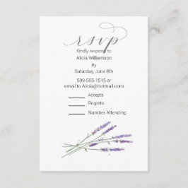 Cubierta de agua de la tarjeta Casual RSVP