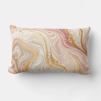 Cubierta de almohada de mármol abstracta de lujo