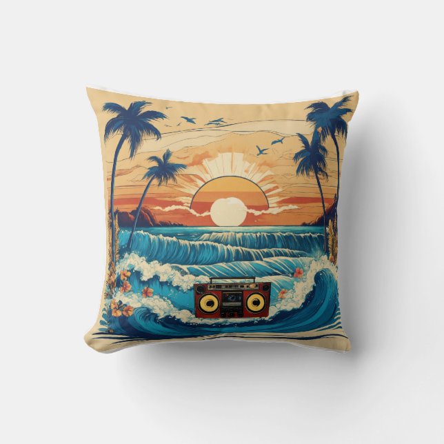 cubierta de almohada de paisaje (Anverso)