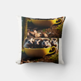 Cubierta de almohada de tatuaje bastante papada o