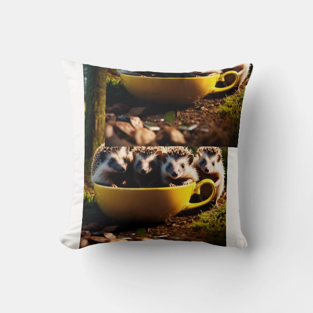 Cubierta de almohada de tatuaje bastante papada o  (Anverso)