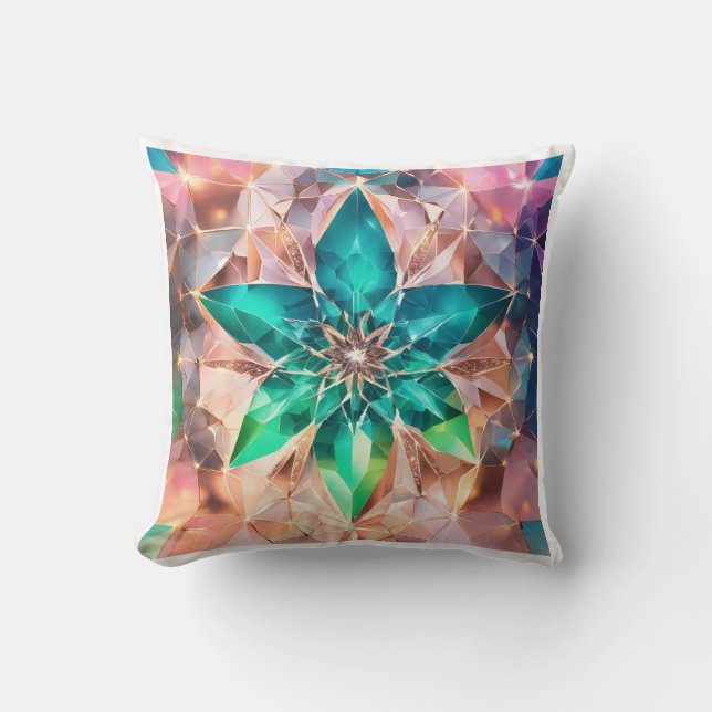 Cubierta de almohada del patrón de diamantes (Anverso)