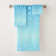 Cubierta de bonito azul y azul turbio geométrico