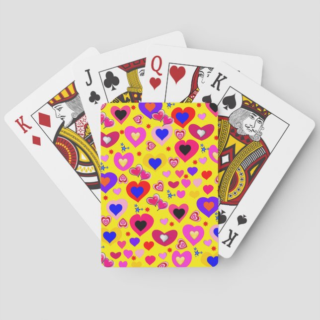 Cubierta de cartas de juego Arcoiris amarillo (Reverso)