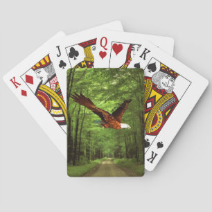 Cubierta de cartas de juego de águila