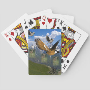 Cubierta de cartas de juego de águila