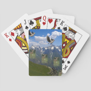 Cubierta de cartas de juego de águila