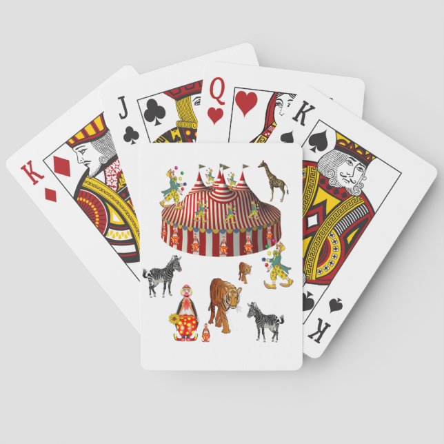 Cubierta de cartas de juego de circo (Reverso)