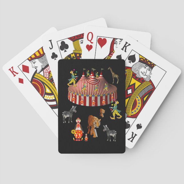 Cubierta de cartas de juego de circo (Reverso)