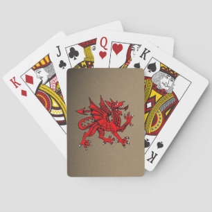 Cubierta de cartas de juego de dragón