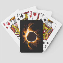 Cubierta de cartas de juego de eclipse solar