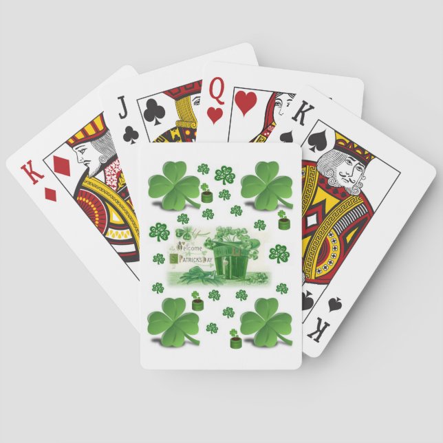 Cubierta de cartas de juego de St. Patrick (Reverso)