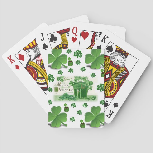 Cubierta de cartas de juego de St. Patrick (Reverso)