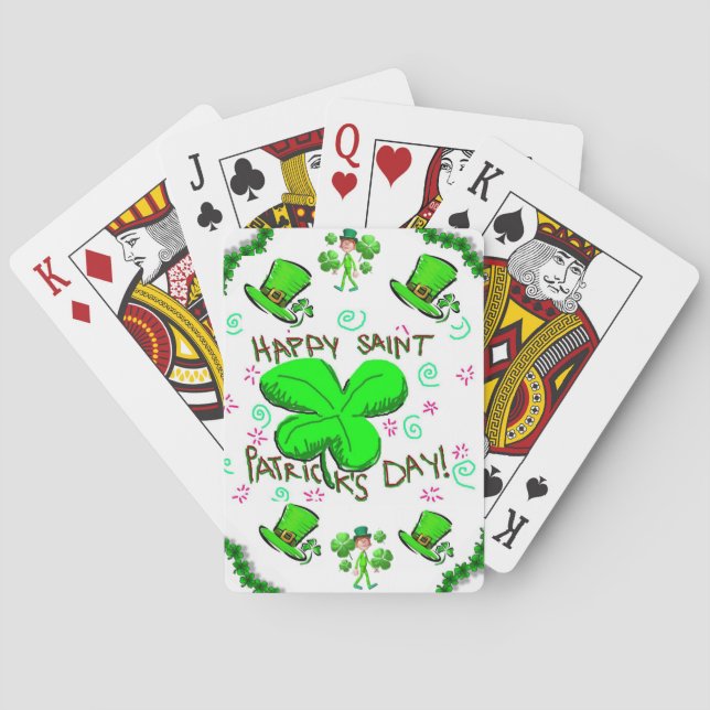 Cubierta de cartas de juego de St. Patrick (Reverso)