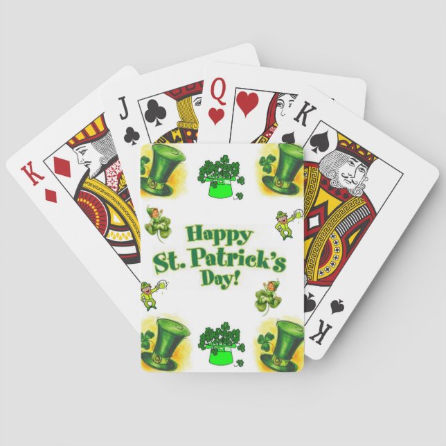 Cubierta de cartas de juego de St. Patrick (Reverso)