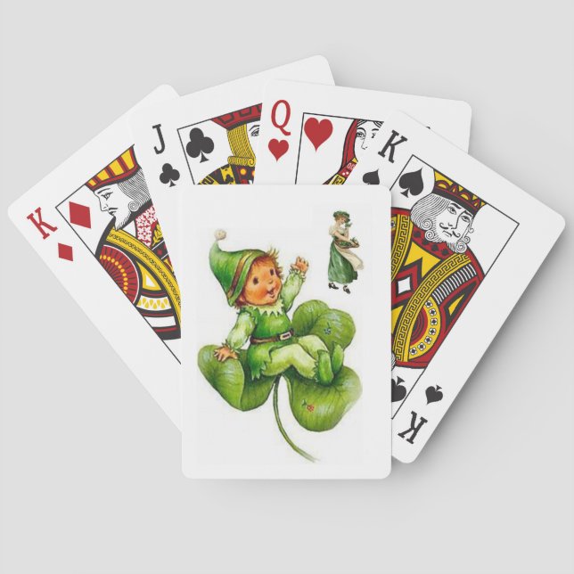 Cubierta de cartas de juego de St. Patrick (Reverso)