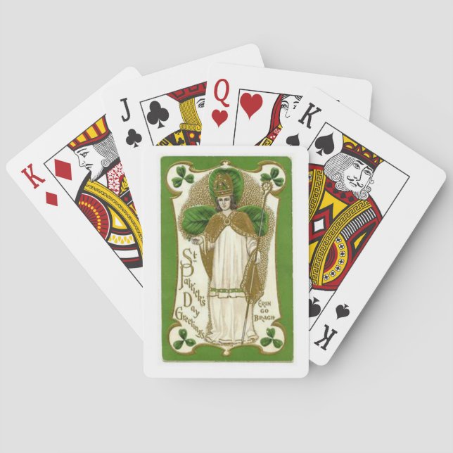 Cubierta de cartas de juego de St. Patrick (Reverso)