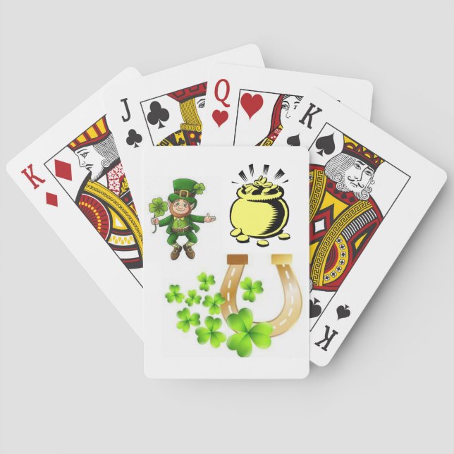 Cubierta de cartas de juego de St. Patrick (Reverso)