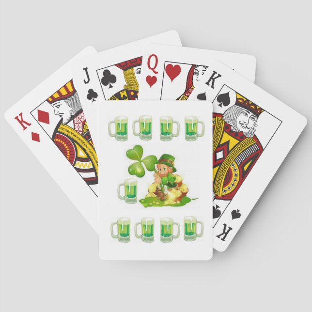Cubierta de cartas de juego de St. Patrick (Reverso)