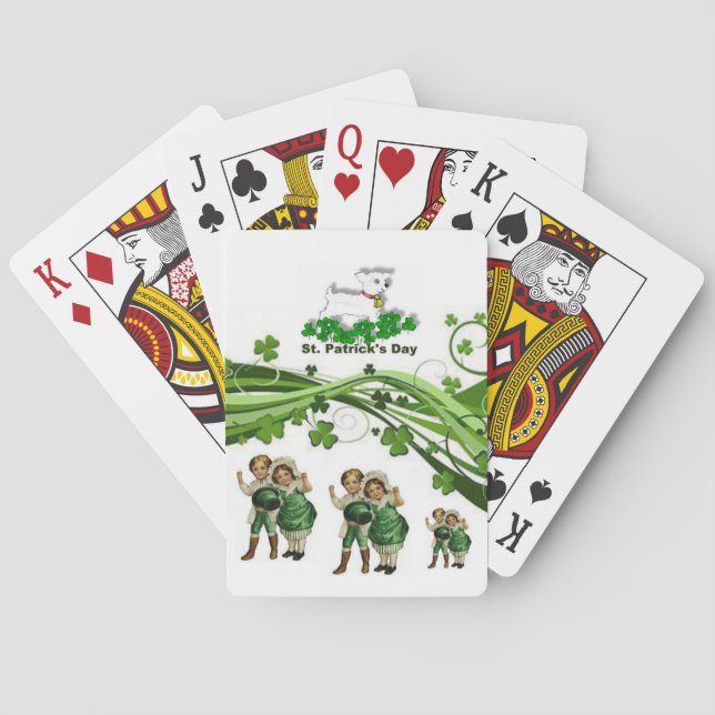 Cubierta de cartas de juego de St. Patrick (Reverso)