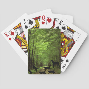 Cubierta de cartas de juego para gato y perro
