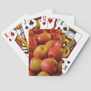 Cubierta de cartas de manzanas frescas