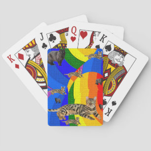 Cubierta de cartas de reproducción de gato