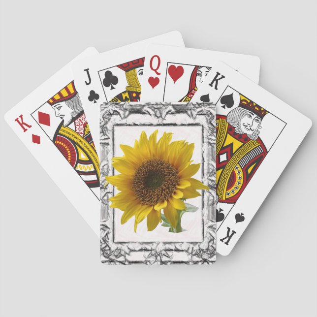 Cubierta de cartas de reproducción de girasol (Reverso)