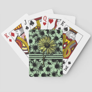 Cubierta de cartas de reproducción de girasol