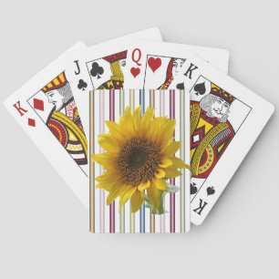 Cubierta de cartas de reproducción de girasol