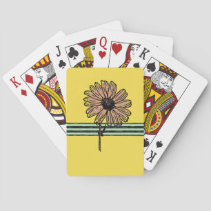 Cubierta de cartas de reproducción de girasol