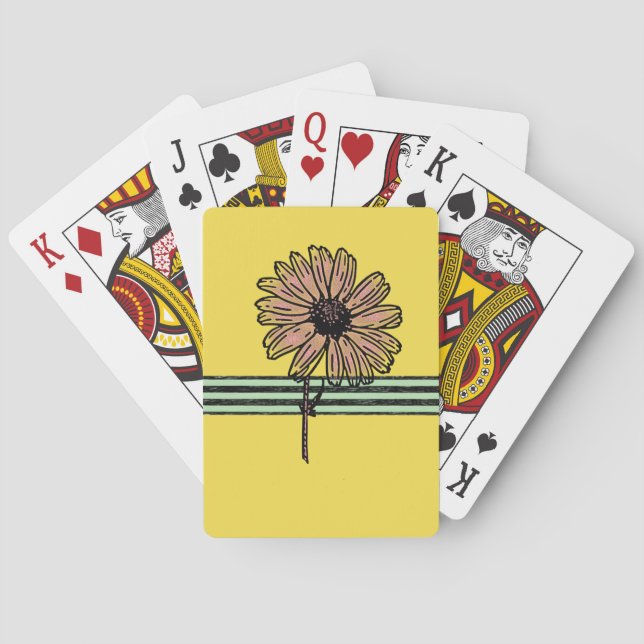 Cubierta de cartas de reproducción de girasol (Reverso)