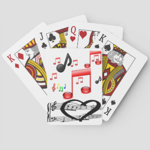 Cubierta de cartas de reproducción de música