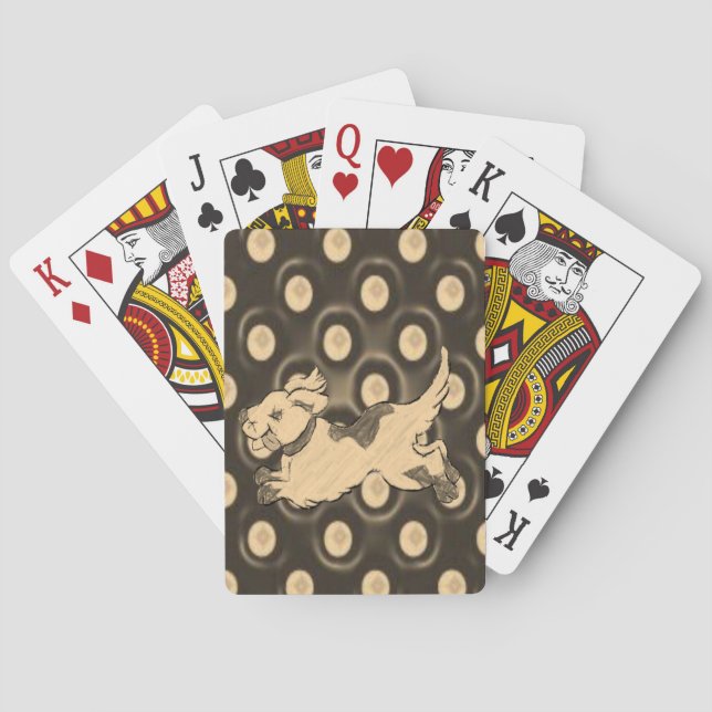 Cubierta de cartas de reproducción de perros (Reverso)