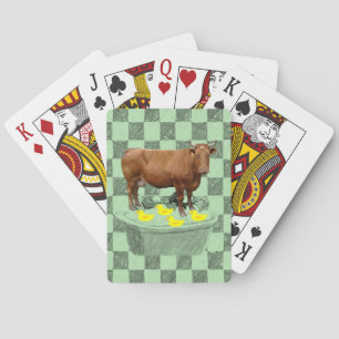Cubierta de cartas de reproducción de vaca