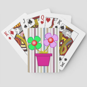 Cubierta de cartas de reproducción floral