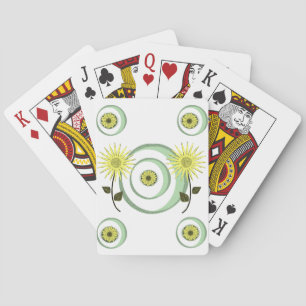 Cubierta de cartas de reproducción floral