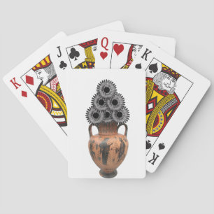 Cubierta de cartas de reproducción floral