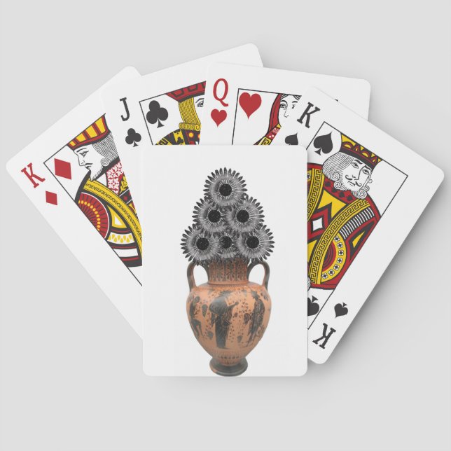 Cubierta de cartas de reproducción floral (Reverso)