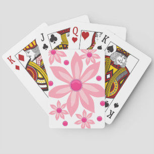 Cubierta de cartas de reproducción floral