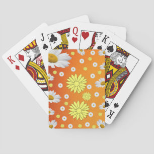 Cubierta de cartas de reproducción floral
