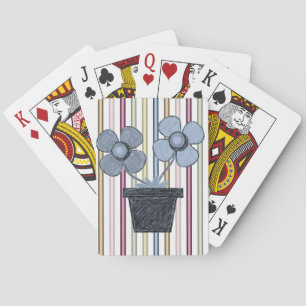 Cubierta de cartas de reproducción floral