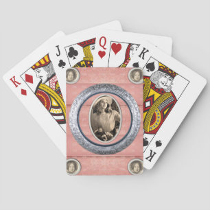 Cubierta de cartas de reproducción floral