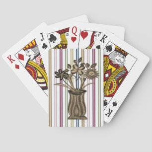 Cubierta de cartas de reproducción floral
